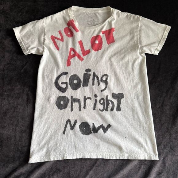 Handmade Graphic Tee | Youth L (14–16) | “Not A Lot Going On Right Now” Meme - Picture 1 of 10